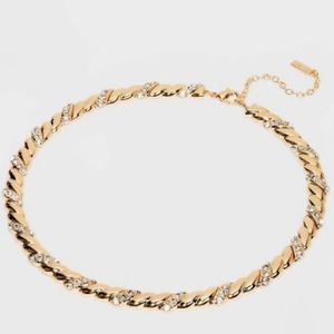 Sugarfix by BaubleBar Crystal Collar Necklace - Gold NEW WITH TAGS
